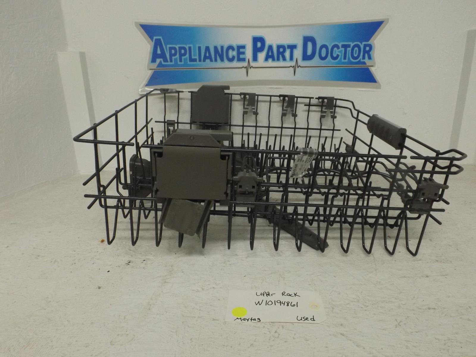 Maytag Dishwasher W10194861 Upper Dish Rack Used Maytag Dishwasher W10194861 Upper Dish Rack Used